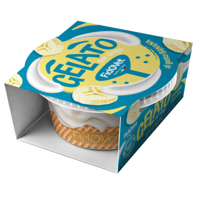 Gelato sabor banana para perros FidOVet
