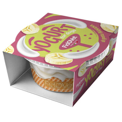 Yogurt sabor banana para perros FidOVet