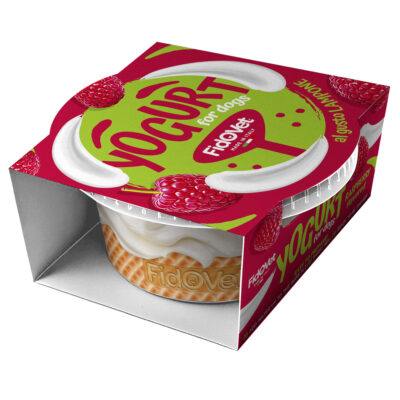 Yogurt sabor frambuesa para perros FidOVet