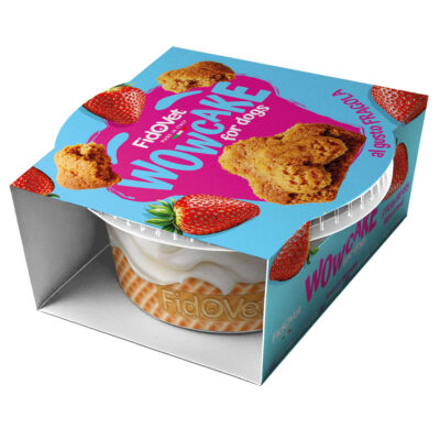 Wowcake sabor fresa para perros FidOVet