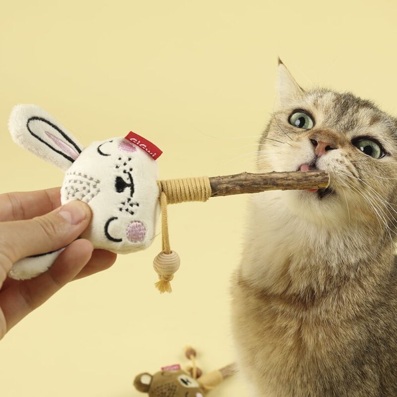Juguetes GiGWI para gatos con HOJAS SILVERVINE línea ECO LINE