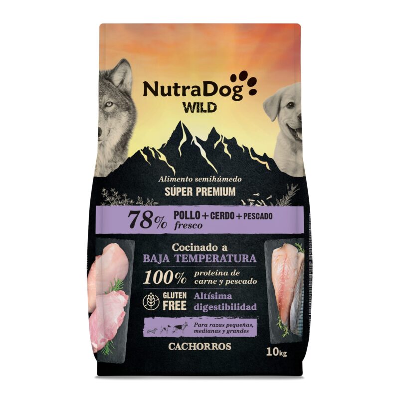 Alimento semihúmedo NutraDog WILD: La alimentación que ellos merecen