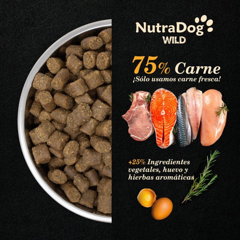 Alimento semihúmedo NutraDog WILD: La alimentación que ellos merecen