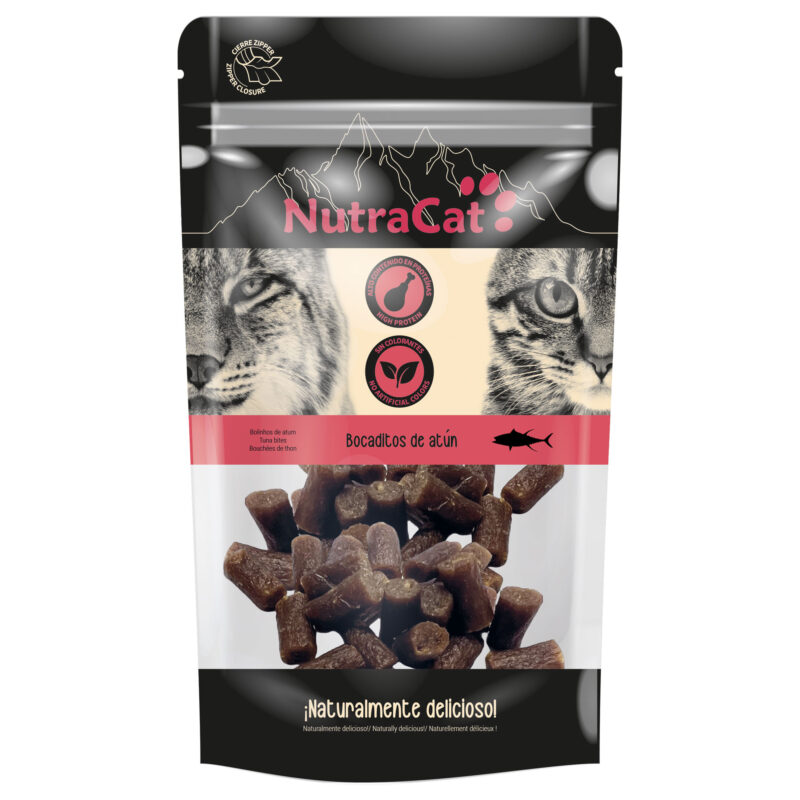 NutraCat snacks deshidratados: sabor natural y proteínas de calidad