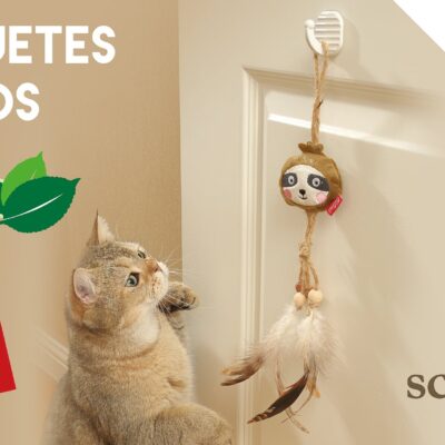 Juguetes GiGWI para gatos con HOJAS SILVERVINE línea ECO LINE