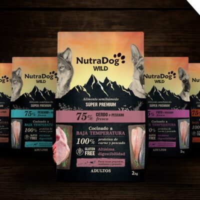 Alimento semihúmedo NutraDog WILD: La alimentación que ellos merecen